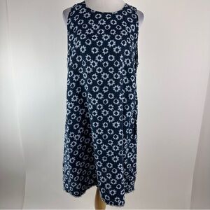 Garnet Hill Linen Sleeveless A Line Dress Size 14